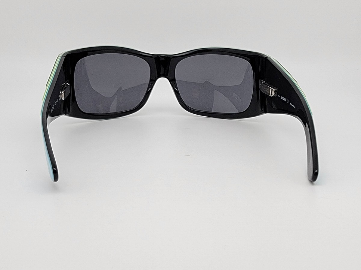 Missoni MI50403 Green Blue on Black Frame Grey Lens Wrap  display picture 1
