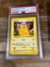 1999 Pokemon Game Base PIKACHU RED CHEEKS SHADOWLESS #58 PSA 6 RARE