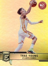 2021-22 PANINI DONRUSS ELITE TRAE YOUNG HAWKS NO. 125