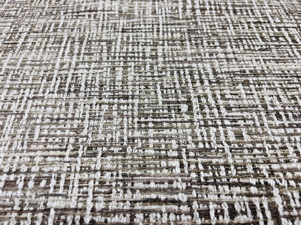 Uphol de tweed semi liso texturizado Larsen. Tela - Griffin / Mocha 6,50 yd L9102-02 Foto 2 de 4