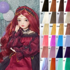 Pretty Long Wavy Hair Dolls Wigs Curly Wig for 1/3 1/6 1/8 BJD Doll Colorful Wig