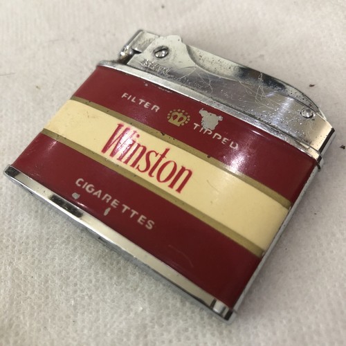 Vintage Multicolored Crown Design Reg'd Winston Cigarette Lighter *Free Shipping - Picture 7 of 8
