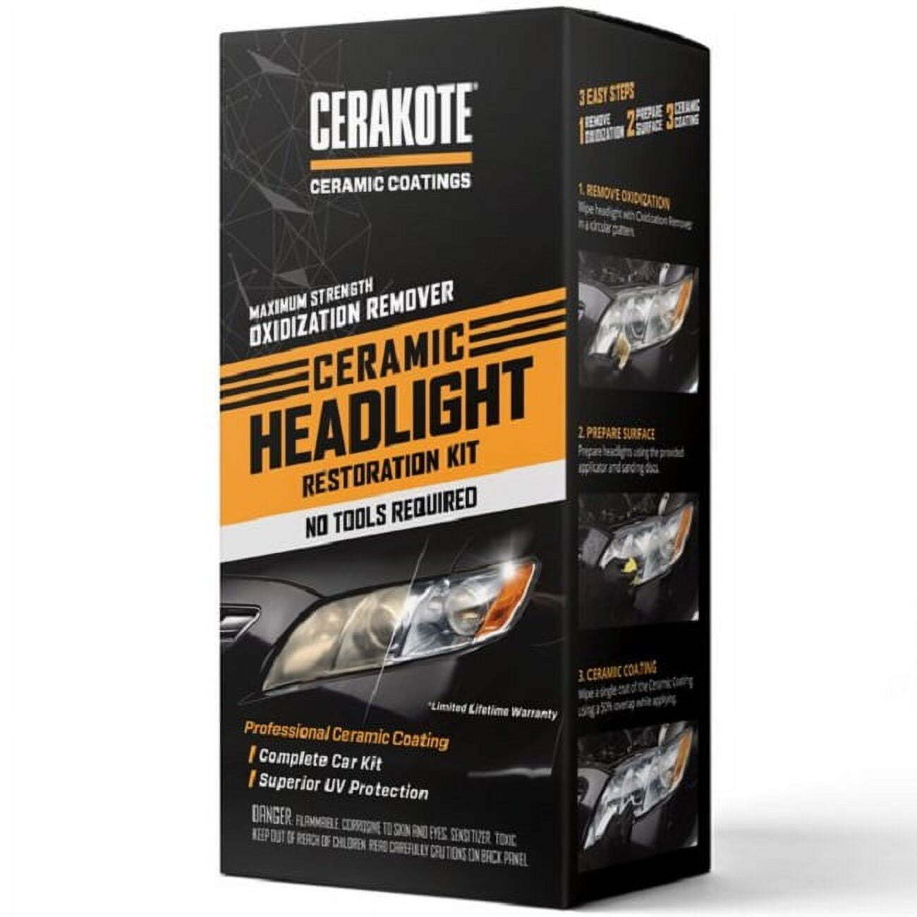 Ceramic Headlight Restoration Kit - Maximum Strength Oxidation Remover,new