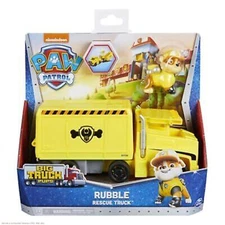 PAW Patrol, Big Truck Pup's Rubble Transforming Toy Trucks with Figure