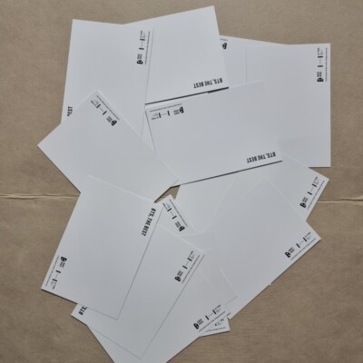 BTS] THE BEST OFFICIAL MD POSTCARD SET 8 PCS - ( PURPLE + ORANGE