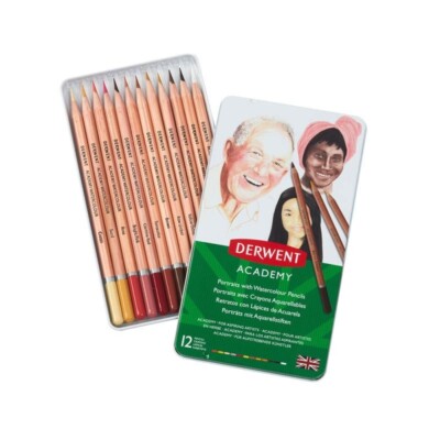 12x DERWENT Academy Skintones Aquarellstifte Buntstifte aquarell farbsortiert
