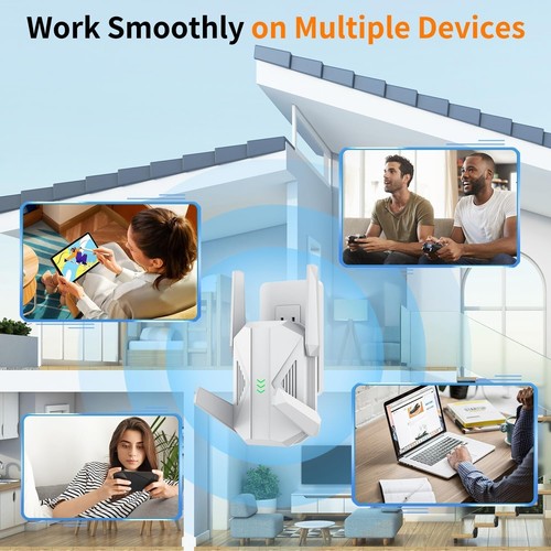 2025 AC2100 WiFi Extender - WiFi Extender Signal Booster Gigabit Ethernet Port - Photo 6/6