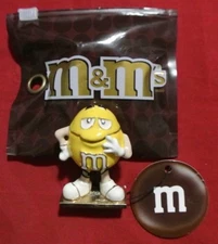 New NWT Monet Yellow Peanut M&M Character Enamel Hinged Keepsake Trinket Box