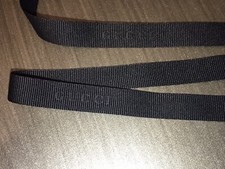 Authentic Gucci Black Ribbon Black logo 72  inch Long 2 Yard 