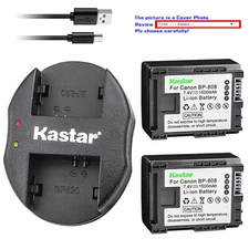 Kastar Battery Dual Charger for Canon BP-808 CG-800 Canon VIXIA HF M41 Camcorder