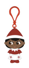 The Elf on the Shelf Mini Clip Plushee Pals, Dark Skin Dark Eyed Girl