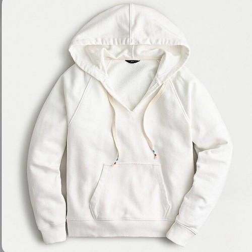white v neck sweatshirt