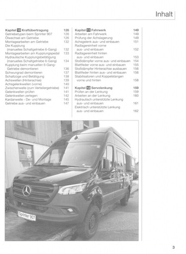 Mercedes-Benz Sprinter VS30 BR 907 2019-2023 Reparaturanleitung Bucheli Verlag - Bild 5 von 7