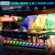 240W RGBW 12LED Wall Wash Light Strobe DMX Stage Beam Light Party Light DJ Show