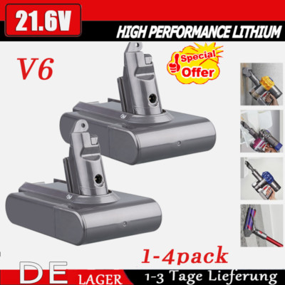 V6 Akku für Dyson V7 V8 DC16 Animal Absolute Fluffy 6400mAh Handstaubsauger A 