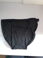 NWT VINTAGE VICTORIA  S SECRET BLACK RIO BRIEFS SIZE MEDIUM