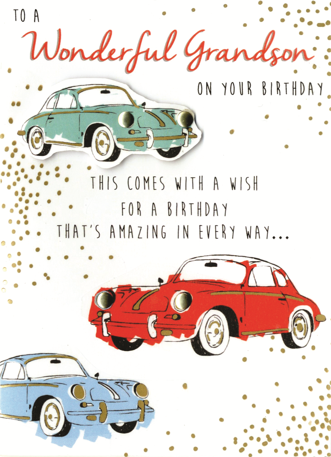 To A Wonderful Grandson On Your Birthday Greeting Card Second Nature Just To Say