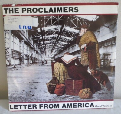 The Proclaimers Letter From America Band Version Chrysalis CHS 123178 UK Vinyl 