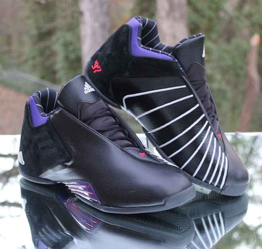 Adidas T-Mac 3 Restomod Raptors Men's Size 13 Black Purple Adidas T-Mac 3 Restomod Raptors Men's Size 13 Black Purple