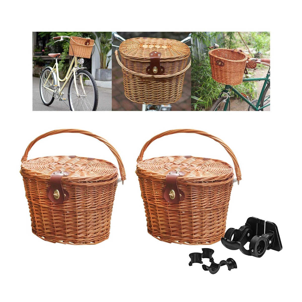 Bike basket with lid cheap