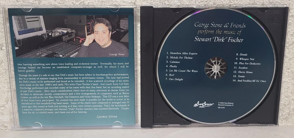 George Stone Friends Perform the Music of Stewart Dirk Fischer CD 2004 Big Band Foto 4 de 4