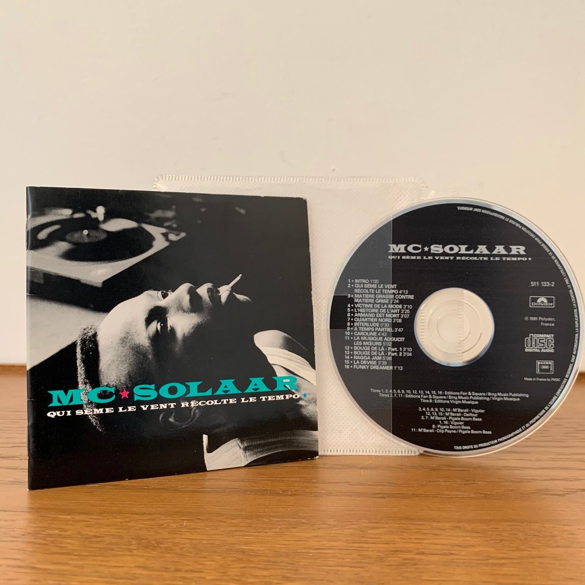 MC SOLAAR Qui Seme Le Vent Recolte Le Tempo CD Album 1991 French