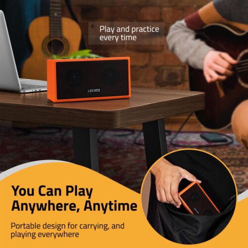 Lekato 5W Wireless Gitarrenverstärker Bluetooth Verstärker zum Üben Wiederaufladbar - Bild 8 von 12
