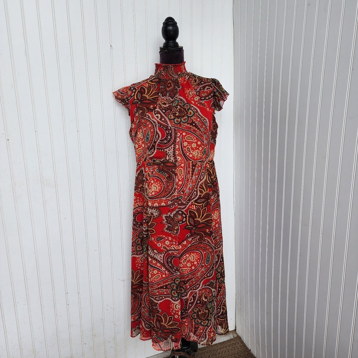 tommy hilfiger red dress Tommy Hilfiger Women's Solid Rib Midi Dress Scarlet Large at Amazon Women's  Clothing store
