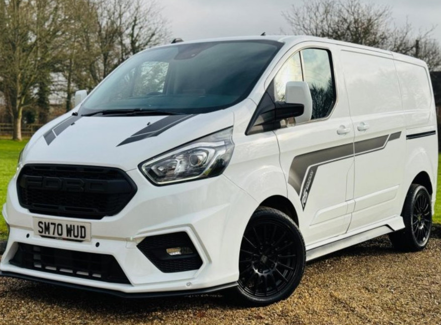 Ford Transit Custom Body Stripe Graphics Decals Any Logo 2012-2025