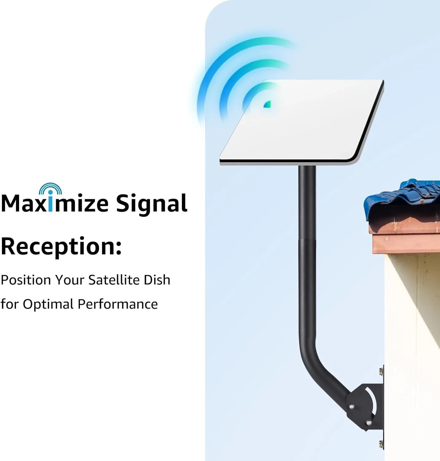 GADFISH Starlink Mounting Kit Gen 2, Compatible with V2 Starlink, Heavy Duty Sta