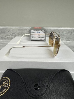 Ray-Ban Round Doucle Bridge RB3647N 001/4O 51-22 Sunglasses Gold