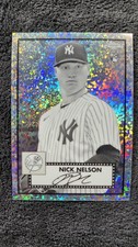 2021 Topps Chrome Platinum Nick Nelson Black & White Mini Diamond Yankees RC 107
