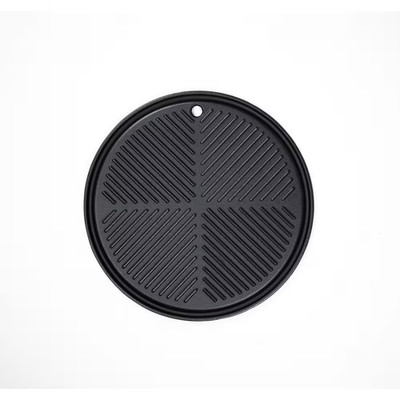 Reversible round Cast Iron Cooking Plate