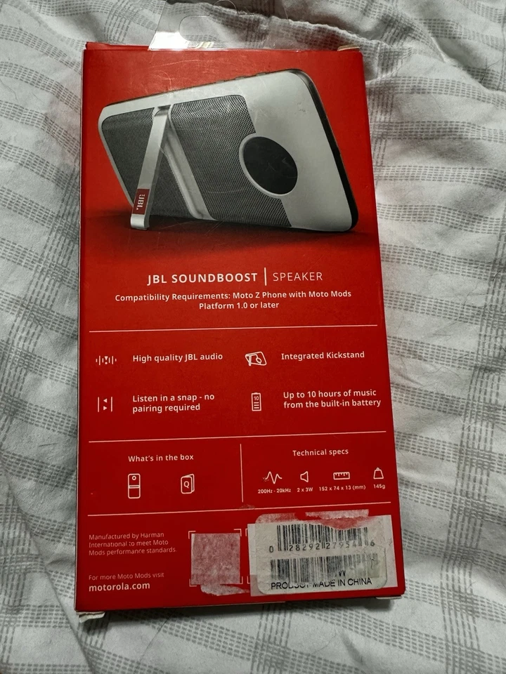 JBL SoundBoost Moto Z Mod Speaker - gray  - Image 2 of 3