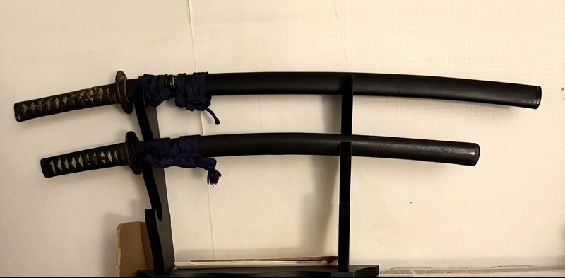 Koto Dai-Sho Katana And Wakizashi Kaga Yukimitsu and Bizen Munemitsu Full Mounts