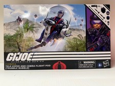 GI Joe Classified  79 Cobra Flight Pod Trubble Bubble & Tele Viper Figure SEALED