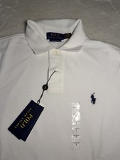 Polo Ralph Lauren Custom Slim Fit White Short Sleeve Polo Shirt Men's Size S