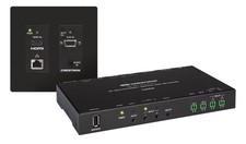Crestron HD-MD-4K-300-2G-B 4K 3x1 Scaling Auto-Switcher  Wall Plate Extender