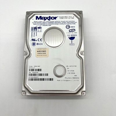 Maxtor DiamondMax +9 6Y160P0 IDE 120GB Hard Drive YAR41BW0 K M B D
