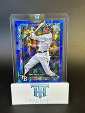 2025 Topps Chrome Update Sapphire Chandler Simpson Blue Mojo Refractor RC