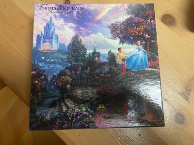 DISNEY THOMAS KINKADE CINDERELLA WISHES UPON A DREAM PUZZLE 100% COMPLETE