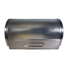 WMF Gourmet Stainless Steel Bread Bin with Glass Roll-Top Lid - German Designed