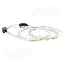 90mm 105 Cob Led Angel Eyes Halo Ring Fog Lights With Cover Lamps Hid White New
