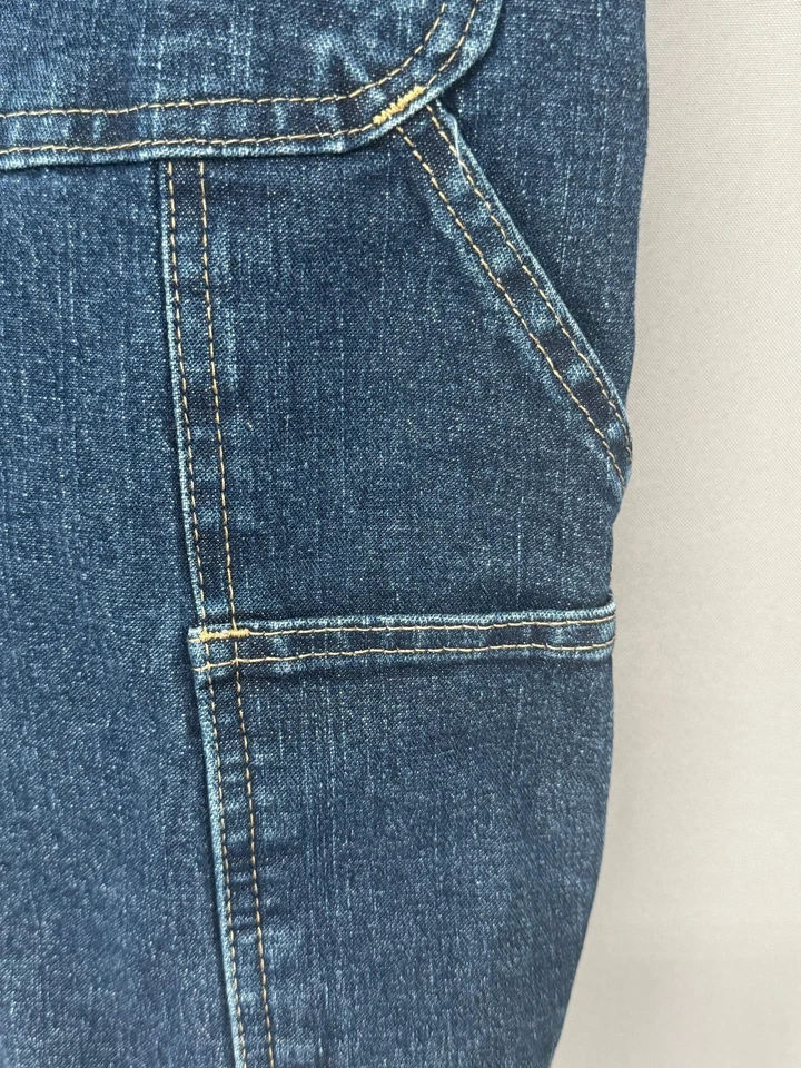 Wrangler Jorts Mens 36 Blue Denim Carpenter Utility Hammer Loop Stretch Work - Image 4 of 4