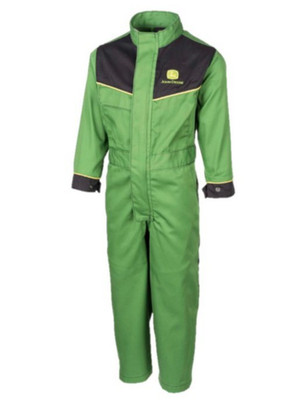 John Deere Kinder Feldlatzhose MCS1001003 grün Kinder Arbeitskleidung mit Reißverschluss