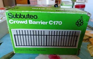 Subbuteo Accessories Crowd Barrier C170 In Box Originale 24 Pezzi