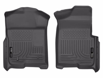 #ad #ad Husky Weatherbeater Mats Fit 09 14 F150 Reg SupCab SupCrew w o Manual Frt 2p Blk $89.99