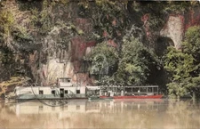 1909 Knoxville Tn Area Color River Boat "Jogyleona" Tinted RPPC Postcard COPY