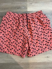 Men s Swim Trunks Flamingo Print 5in Inseam Large