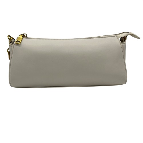 MMs Brands Beige Mini Leather Shoulder Bag